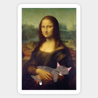 Mona Lisa and Leonarrrrrrdo Sticker